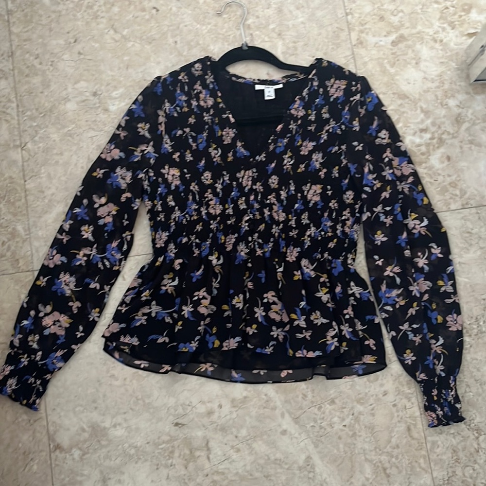 Bar III Floral Blouse